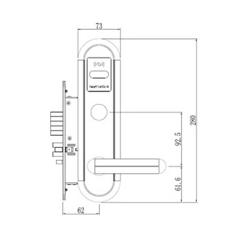 LACHCO умный электронный дверной замок RFID карта с ключом для дома отель для квартиры офиса смарт-вход L16017SG