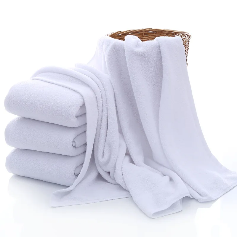 

Drop Shipping Hot Sell Large White 100% cotton Towel Hotel Bath Towel for Spa Beauty Salon Foot Bath Massage Terry for Adult