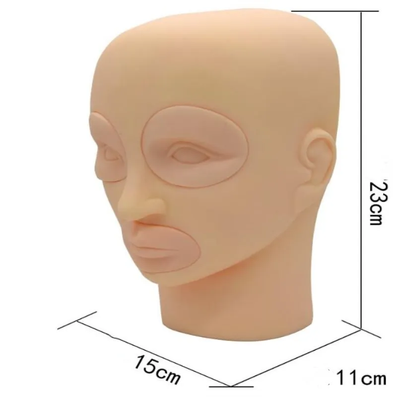

3D New Tattoo Microblading Practice Fake Skin Head Professional Tattoo Practice Silicone Practice Skin Mannequin Cosmetic Skin
