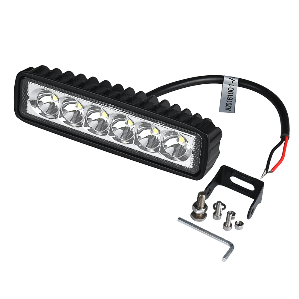 

Tiptop 18W Spotlight LED Light Work Bar Lamp Driving Fog Offroad SUV 4WD Car Boat Truck OCT22