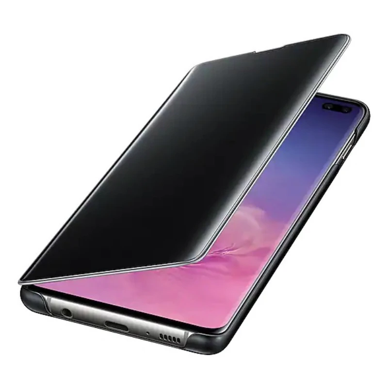 Официальный S-View кожаный захлопывающийся Чехол-книжка чехол samsung Galaxy S10 плюс S10e крышка чехол для зеркала Smart View прозрачный телефон случае