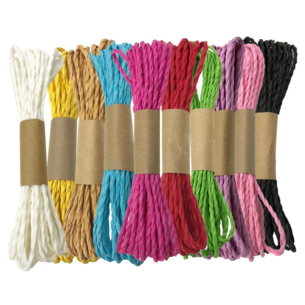 

5 Meters Double Strand Paper Rope Twine Rope Cord String for DIY Home Decoration 3mm