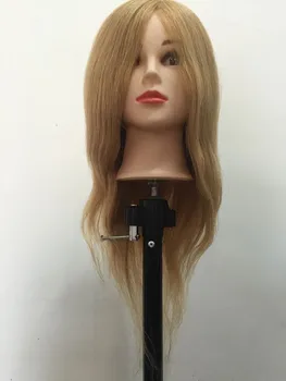 

65cm Mannequin Head Maniqui90% Human Hair Dummy Training Head Cosmetology Mannequin Heads Manikin Head Hair Styling Mannequins
