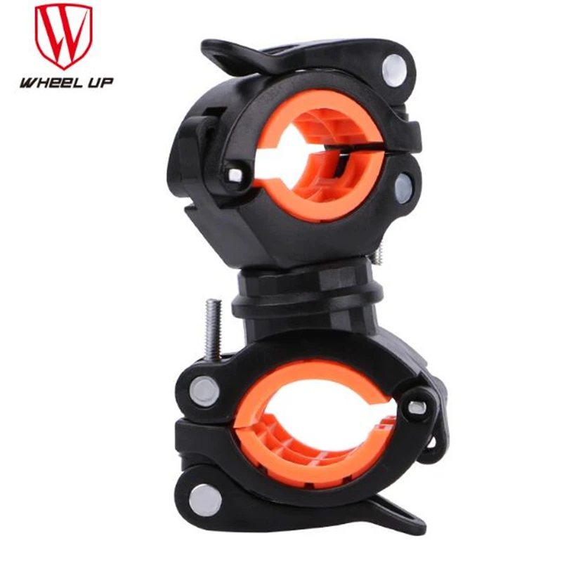 Bicycle Handlebar Light Mount Clip Rotate Support Clamp Bike Flashlight Holder