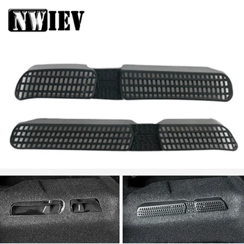 

EWIEV 2pcs car seat air conditioner air outlet protective cover sticker for 2016 2017 2018 vw tiguan mk2 allspace/touran mk2