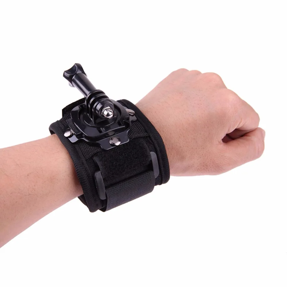 

Camera Glove Wrist Hand Glove Mount Strap 360 Degree Rotation Camera Holder + Mount Screw for GoPro Hero 4/3+/3/2/1 SJ400