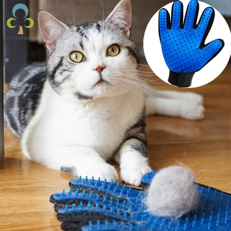 1pcs Pet brush Glove Deshedding Gentle Efficient Pet Grooming Glove Dog Bath Cat cleaning