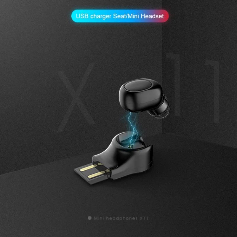 USB зарядное устройство мини невидимые беспроводные Bluetooth наушники громкой связи магнит в ухо телефонные наушники с микрофоном для телефона