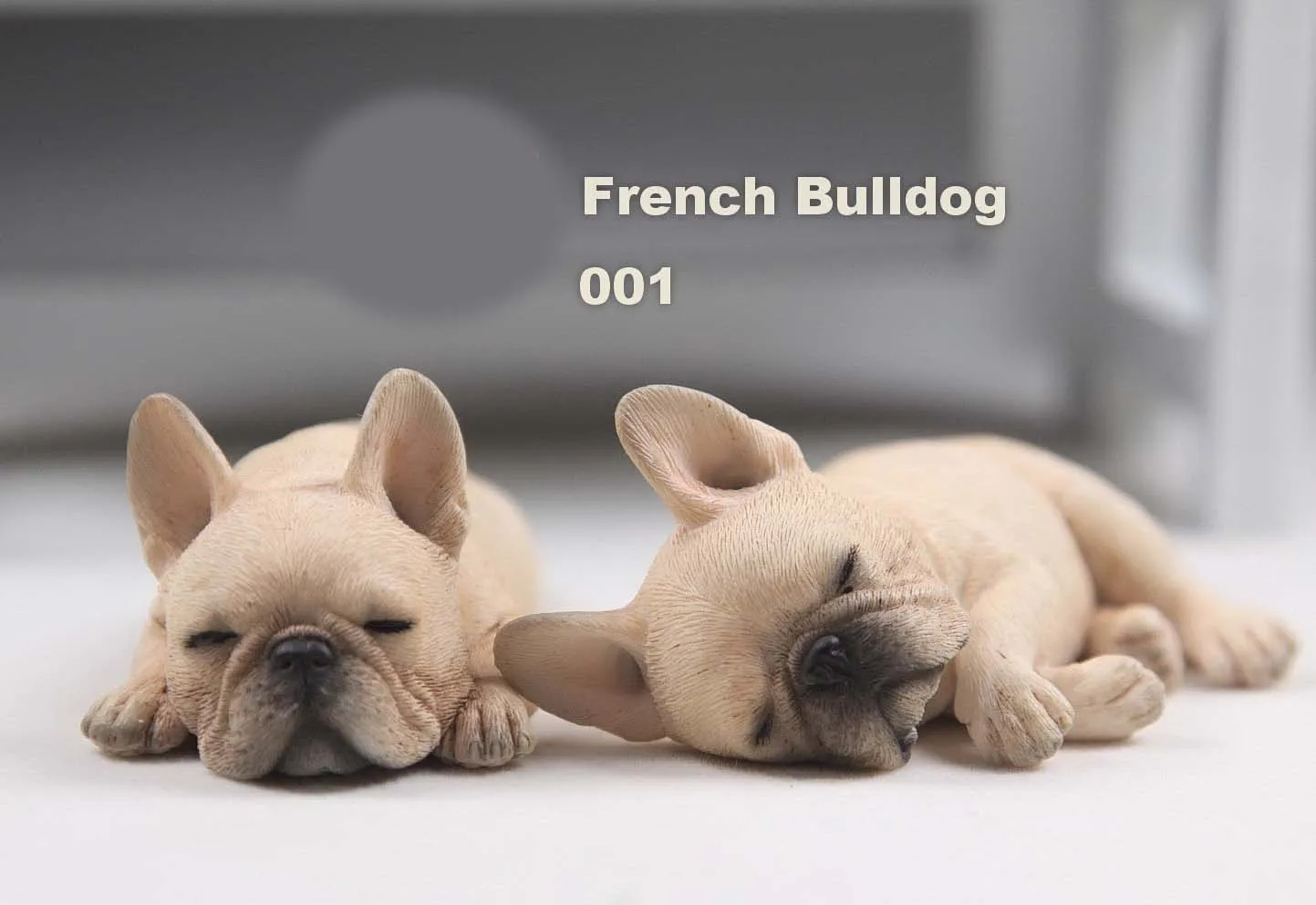 Pаспродажа Mnotht 1 пара 1 6 Масштаб Французский бульдог Модель Смола Спящая животное собака животное скульптура резьба модель для 12 дюймов фигурка сцены