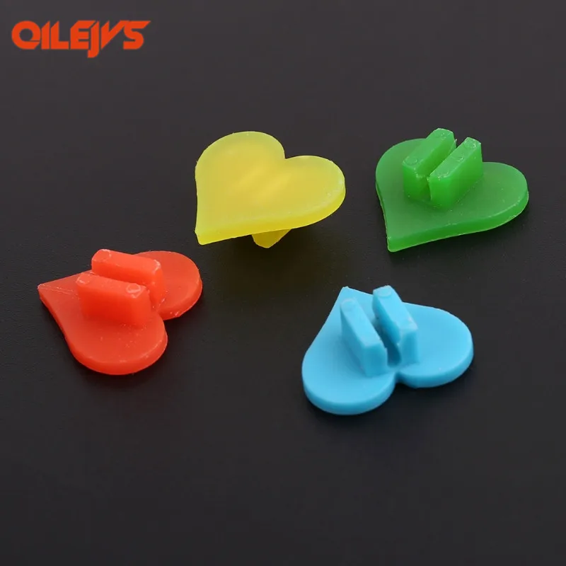 1 Bag Decoration Spoke Beads MTB Bicycle Spoke Beads Colorful Heart Shape Kids Bike Wheel Clip