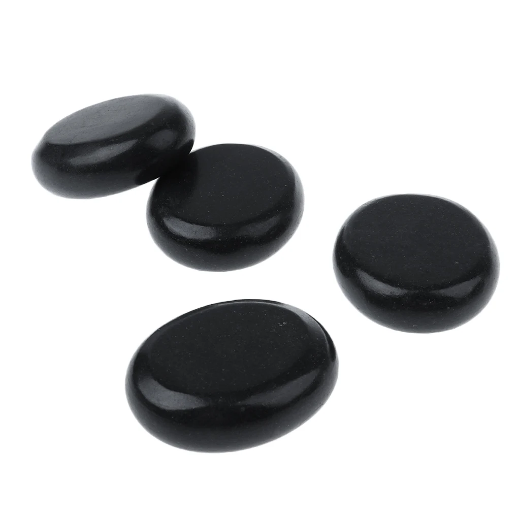 4 Pieces Spa Massager Stones Rock Energy Stone Volcani Stone For Body Facial Shoulder Care