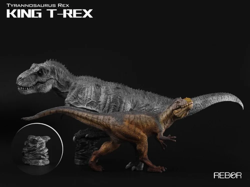 Ребор тираннозавр рекс король T-REX Окрашенные ПВХ 1/35 динозавр музейный класс модель