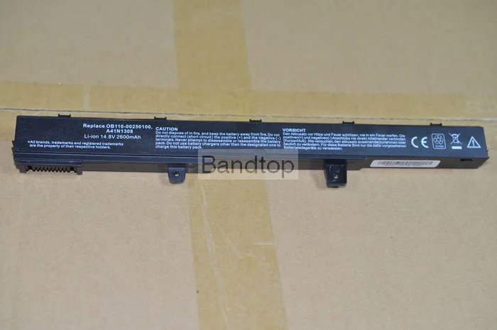 2200mah aptop battery  for Asus A31N1319 X551M A41N1308 A31LJ91 X451CA X451 X551 X451C  0B110-00250100 X451M X551C X551CA