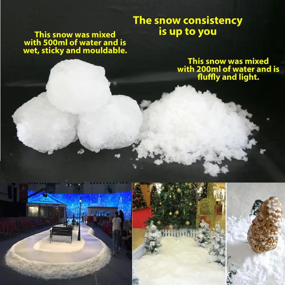 Artificial Snow Fake Magic Instant Snow Diy New Year Christmas