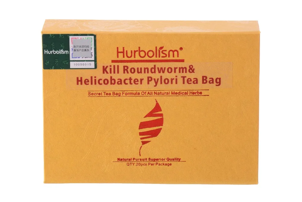 

Hurbolism kill roundworm & helicobacter pylori Tea Bag of Natural formula kill parasites, Protect Internal Organs, clean haslet