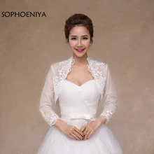 Новое поступление, кружевное болеро для невесты, chaqueta mujer, накидка, свадебное болеро, casacas para mujer, жакет,, длинный рукав, куртка