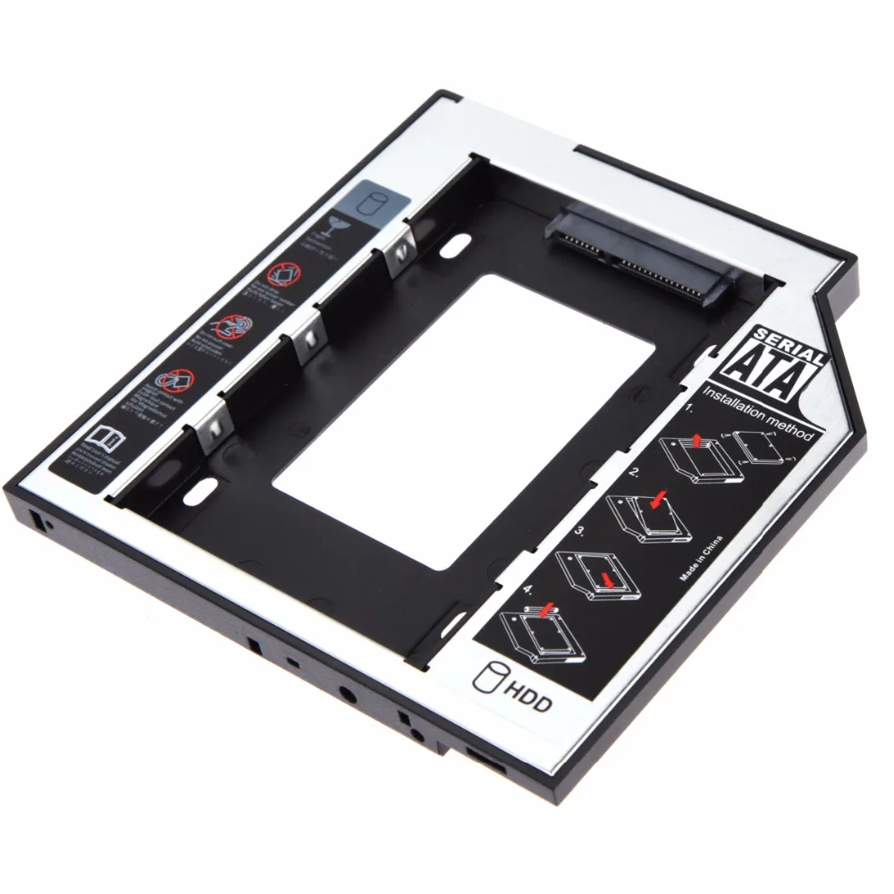 

Universal 2.5 2nd 12.7mm Ssd Hd SATA Hard Disk Drive HDD Caddy Adapter Bay for Macbook Pro