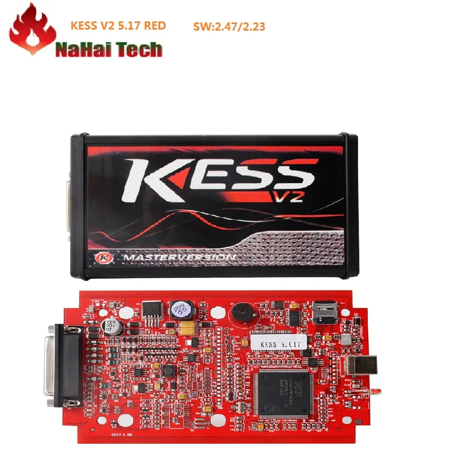 

Red Board Online version No Token Limit and KESS V2 5.017 ECU Programmer Ksuit v2.47 For Car and trucks