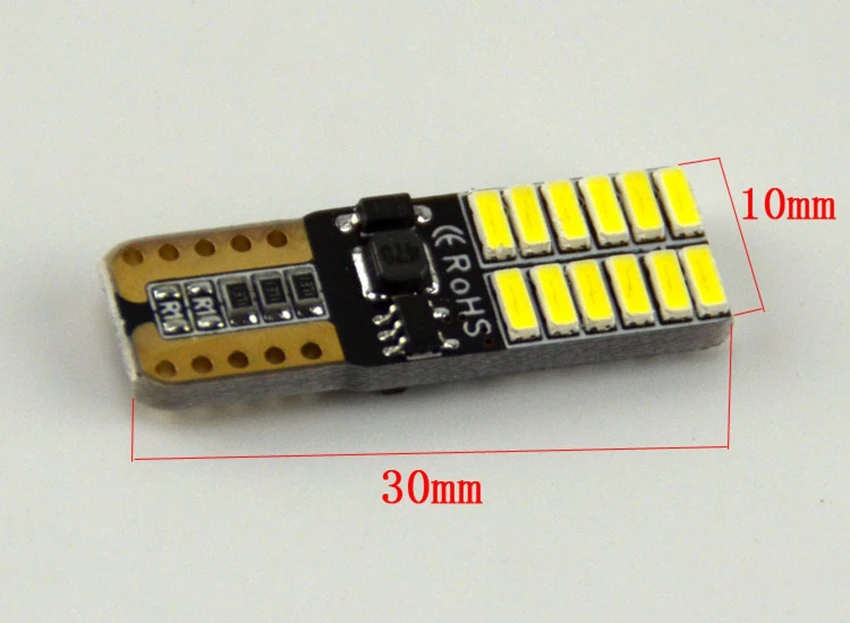 1 шт. T10 супер яркий 38 Светодиодный прожектор для монтажа на поверхность линзы Автомобильный Клин лампа для чтения в помещении 192 W5W 27SMD светодиодный габаритный автомобильный фонарь парковочная лампа