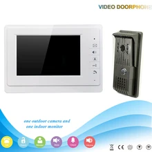 white digital screen intercom video doorphone speakerphone intercom system monitor outdoor with waterproof durable metal camera