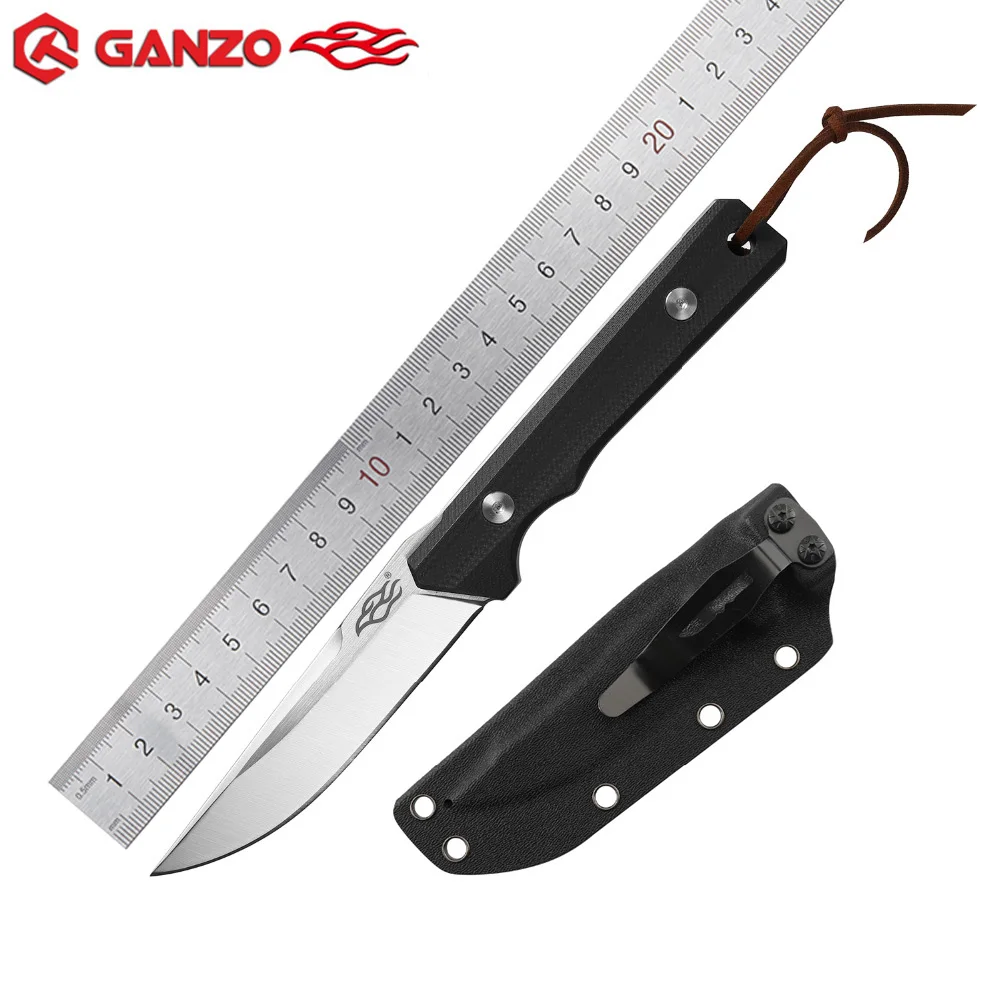 

NEW GANZO FIREBIRD FH805 9CR18MOV Blade Full Tang Fixed Blade Knife With K Sheath Camping Survival Tactical bushcraft Knife