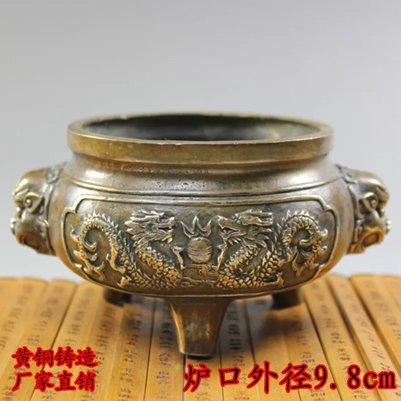 

copper brass censer sandalwood incense incense antique bronze bronze Buddhist Taoist activities antique incense discroom Art