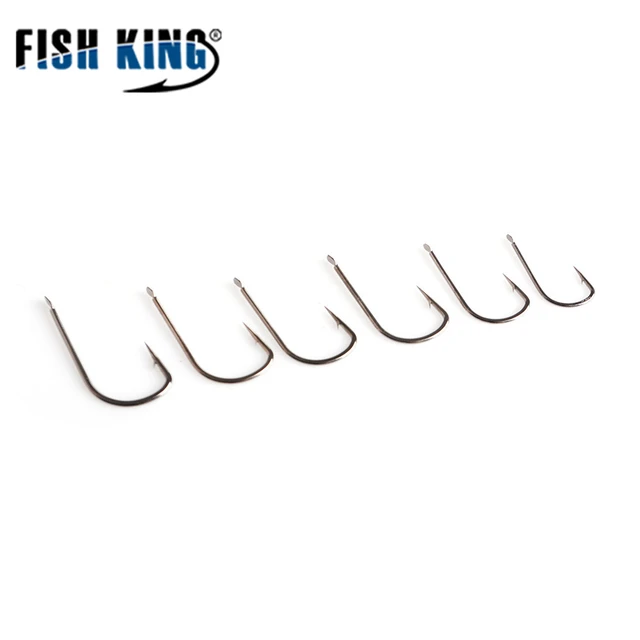 FISH KING Hand Fishing Hooks High Carbon Steel Fishing Hook Carp Fishing  Accessories Soft Lure Jig