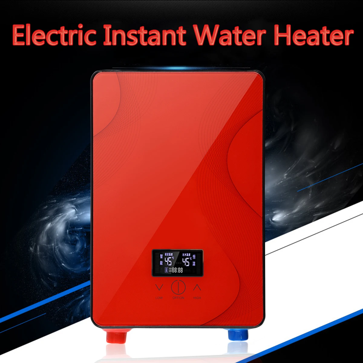 Water Heater Boiler Bathroom Shower Set 6500W 220V Tankless Instant