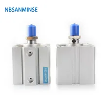 NBSANMINSE SDA 63mm Bore With Magnet Compact Cylinder AirTAC Type Double Acting Cylinder Pneumatic Parts Machine NBSANMINSE SDA 63mm Bore With Magnet Compact Cylinder AirTAC Type Double Acting Cylinder Pneumatic Parts Machine