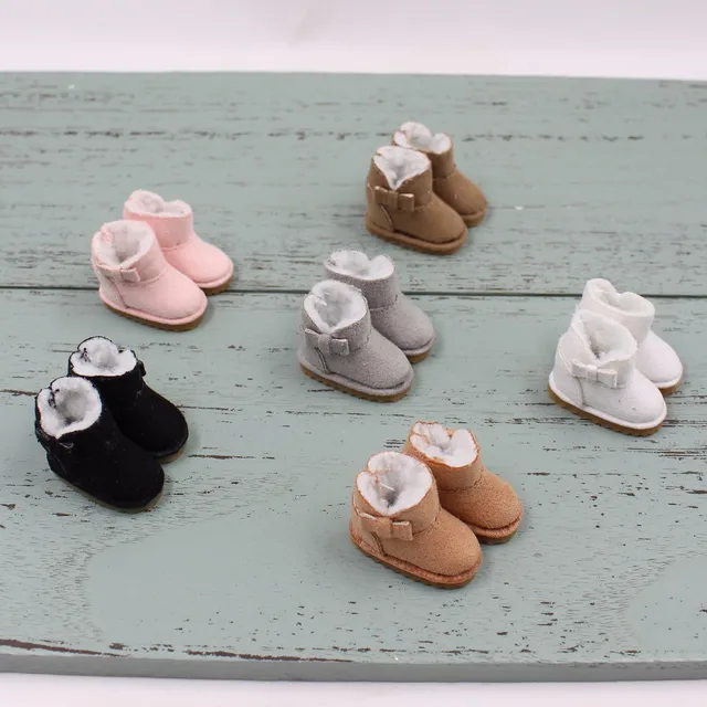 ICY DBS Blyth doll toys shoes winter boots snow shoes about 3.5cm toy shoes 1