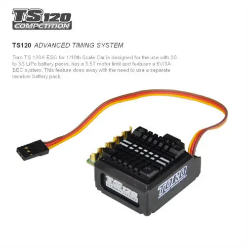 Новейший регулятор скорости SKYRC TORO TS120A бесколлекторный Сенсорный электронный