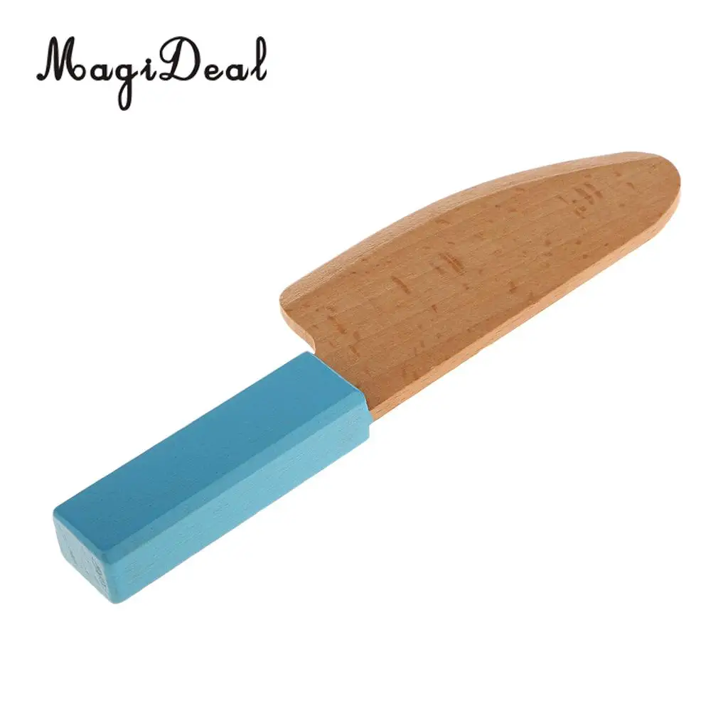 1Pc Wooden Mini Miniature Cut CuttingKnife Kitchen Kitchenware Dollhouse Toy for Kids Children Role Pretend Play Gadget 2Colors