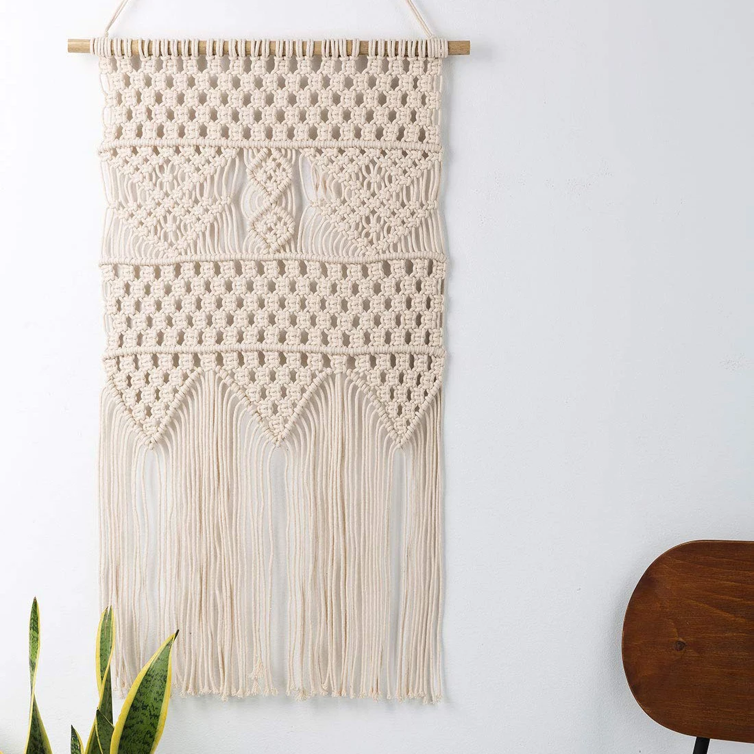 

Macrame Wall Hanging Tapestry -Chic Home Decorative Interior Wall Decor - Bohemian Ethnic Apartment Dorm Room Art Dec