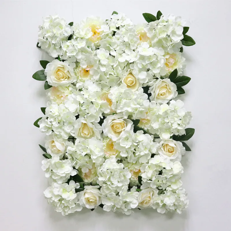 Flone Artificial Flower Row Hydrangea Rose Silk Flowers Wedding Flower Supplies Flower Wall Arches Wedding Party Backdrop Decor (4)