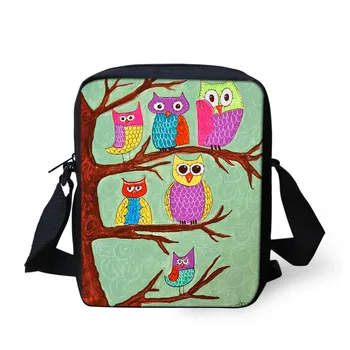 

Cute Cartoon Owl Printing Handbags for Children Girls Casual Small Messenger Bags Animal Travel Women Crossbody Bag Sumka