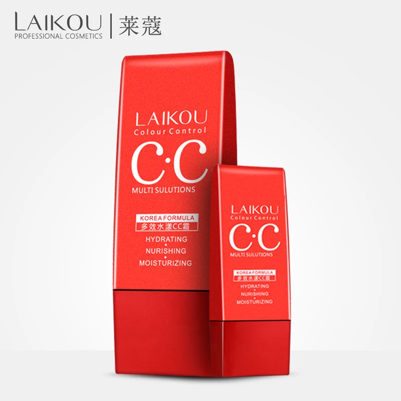 LAIKOU Multi effect Hydrating CC Cream Makeup Facial Whitening Concealer Oil control Freckle Removing Moisturizing Cosmetics