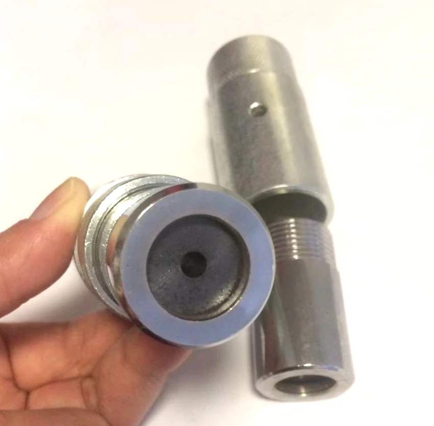 JL 압력 샌드 블라스팅 건, 45mm 길이, 28mm 블라스트 호스용 보론 카바이드 블래스터 깍지