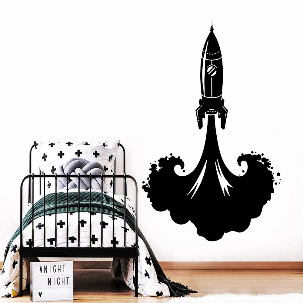 

Delicate Rocket Wall Stickers Home Decor Girls Bedroom Sticker For Kids Rooms Diy Home Decoration Wall Decoration Murals