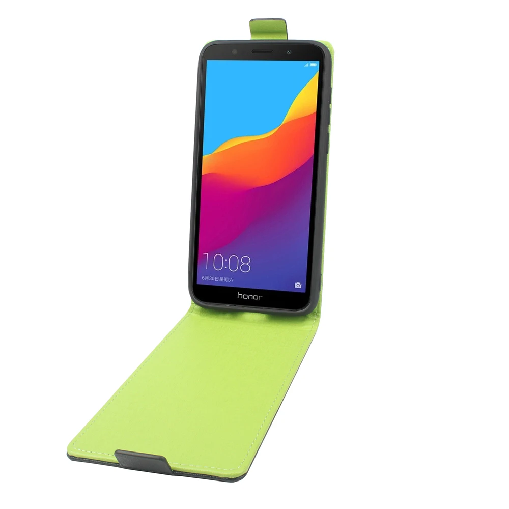 Роскошный оригинальный чехол кошелек с зеленой подошвой для huawei Y5 Prime 2018 Кожаный