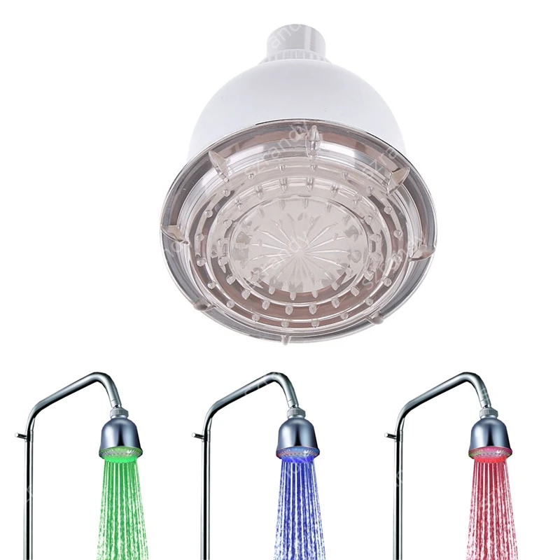 temperature control RGB led color changing showerheadin Shower Heads