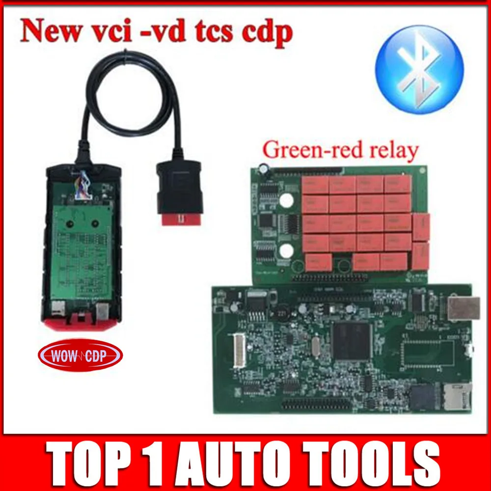 Новый vci VD ds150e CDP Pro с Bluetooth двойная плата зеленые печатные реле для дельфиса