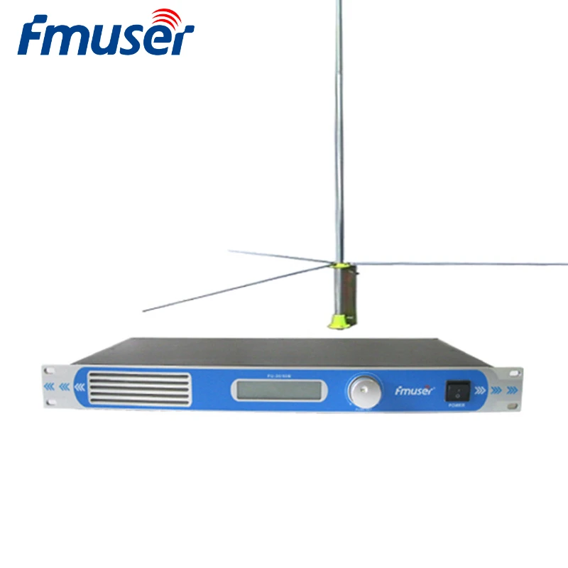 

FMUSER FU-30/50B 30W FM Radio Transmitter Set FM Broadcast Radio Transmitter+1/2 Wave GP FM Antenna For Radio Station CZE-T501