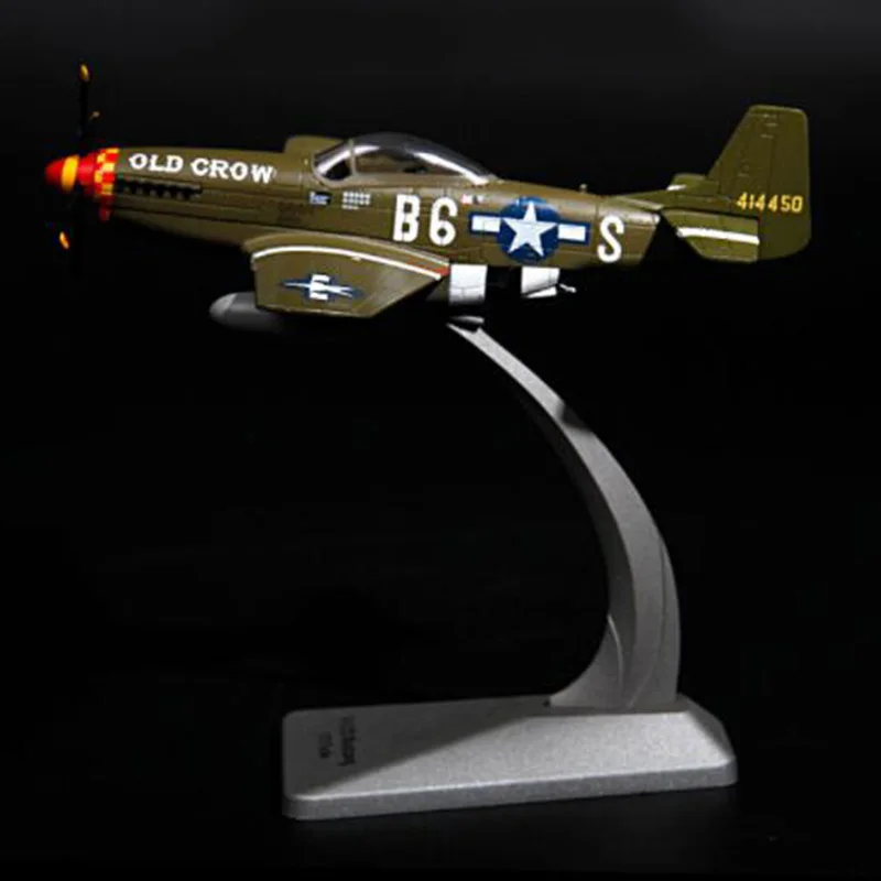 

1/72 Scale US Mustang Airplane Alloy Light Fighter Aircraft P-51D Model Adult Children Toy for Display Show Collections