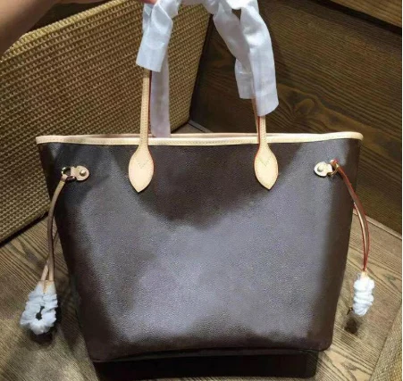 

2019 Hot selling fashion womens genuine leather handbag designer neverful bag good quality bags size women bag FREE SHIPPING
