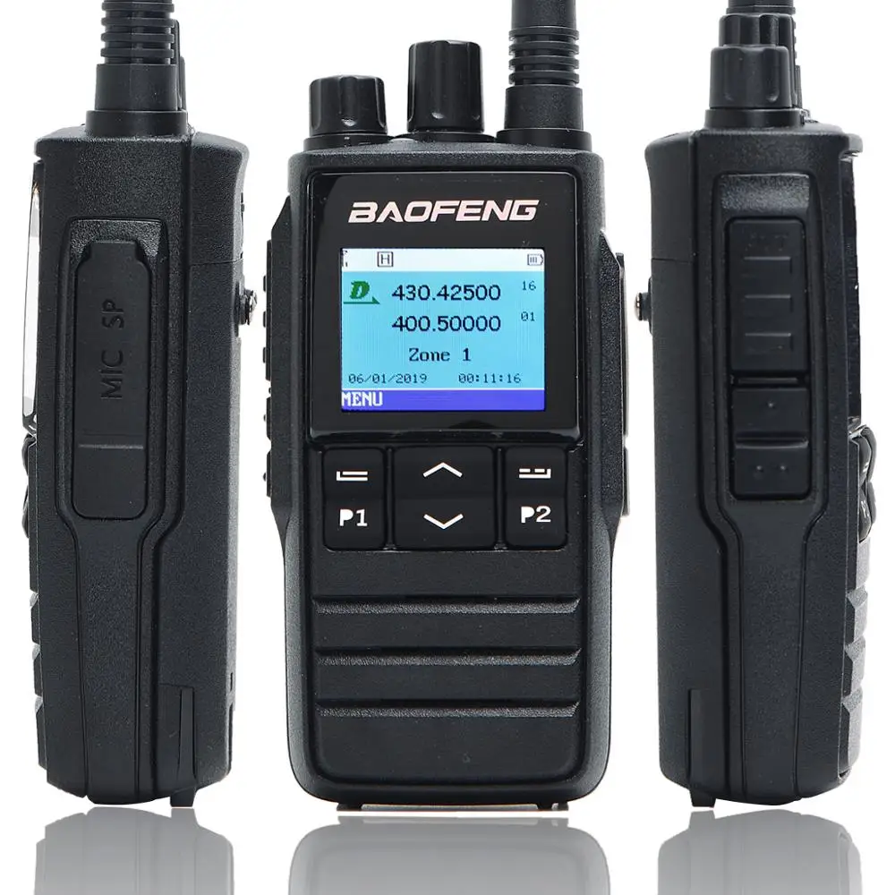 Baofeng DMR DM 1702 (gps) портативная рация VHF UHF Dual Band 136 174 & 400 470 MHz Time Slot Tier 1 2 Digital/Analog Ham