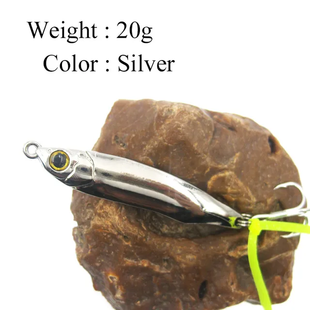 1PC Spoon Lure 10/15/20G Metal Fishing Bait Spoon Bass Baits Strong