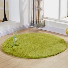 Coxeer круглый Пушистый Ковер сплошной цвет современный Противоскользящий ковер Ультра мягкий Номер Ковер Напольный коврик для туалета для гостиной спальни