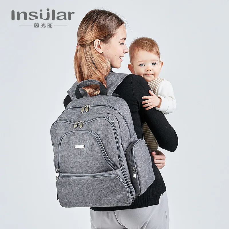 

Large Capacity Backpack Multifunctional Diaper Backpack Waterproof Mummy Bag Fashionable Travel Backpack for Baby Care M73