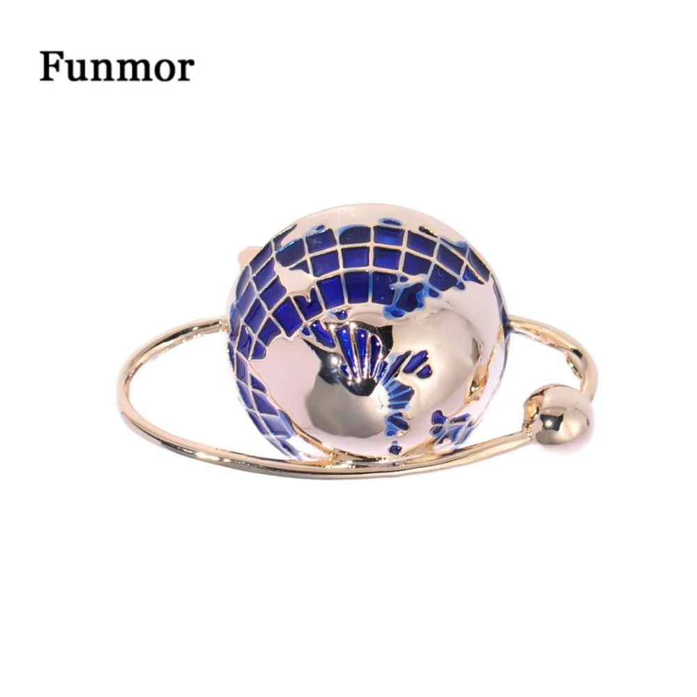 

Funmor Delicate Planet Brooch Earth Enamel Pins Women Men Sweatshirt Suit Backpack Bijoux Jewelry Party Lapel Decoration Gifts