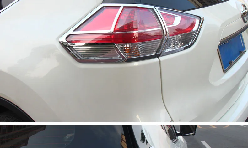 For Nissan X-Trail T32 2014 to 2016 Rear light cover Tail lamp Trim XTrail X Trail ABS Chrome Decoration Car-Styling Accessories